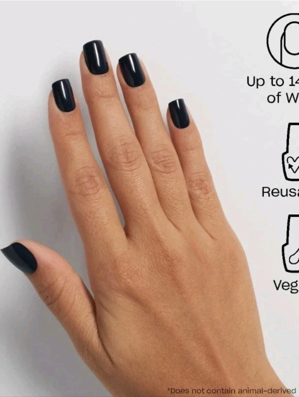 NIB OPI On Point Instant Press-On Nails Little Black Onyx Dress & Midnight